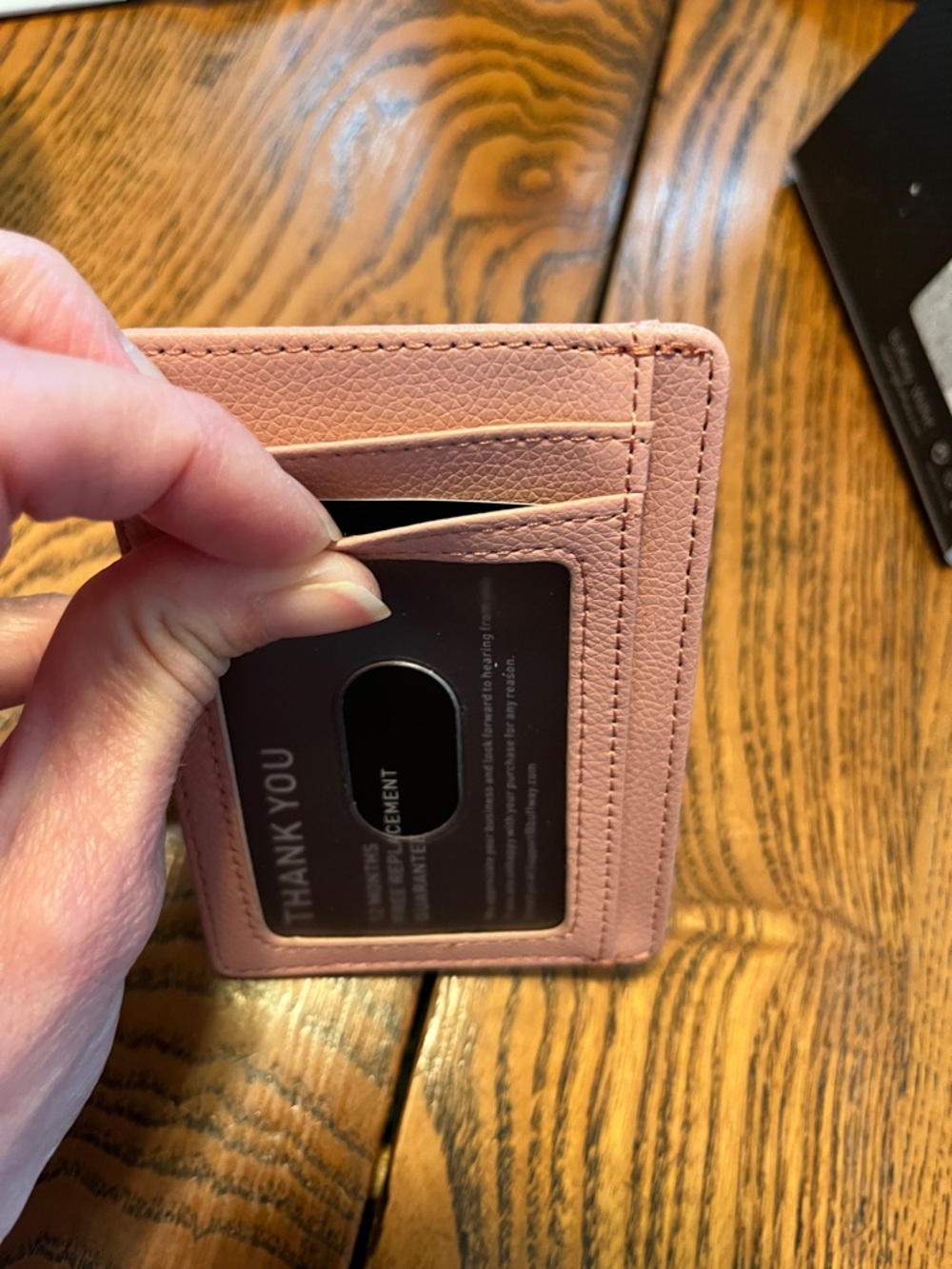 Buff Slim Minimalist Card Holder - Black - Picture 9 of 16